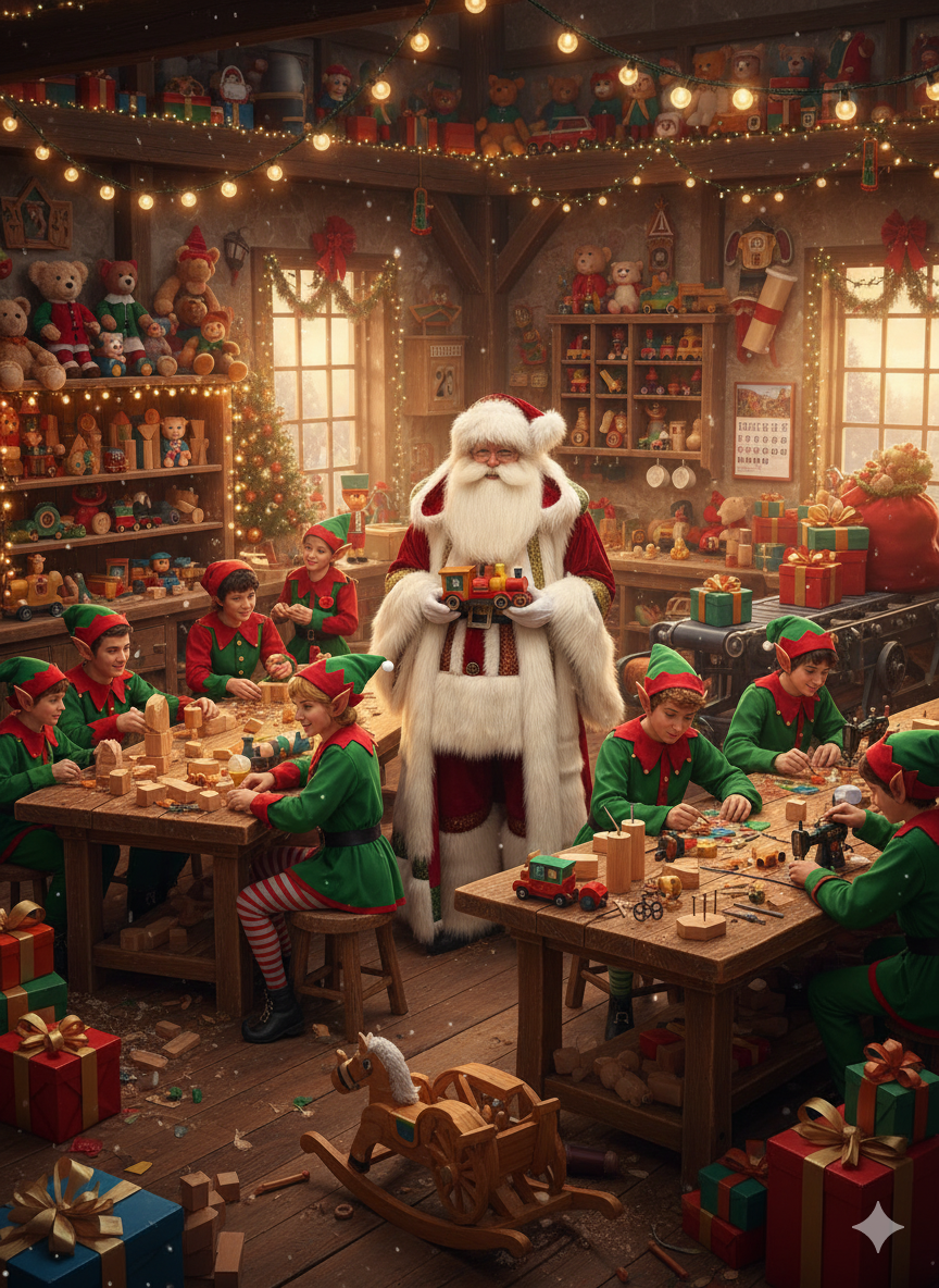 How do Santa's Elves make so many presents?