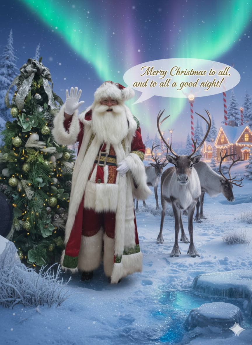 Santa Jim available for company Christmas parties and corporate holiday events